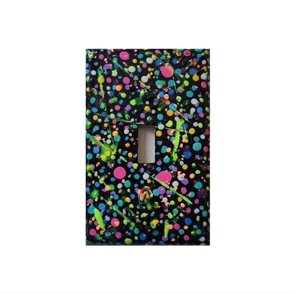 Hand Crafted Other - Hand Crafted Textured Abstract Design Single Toggle Light Switch Plate